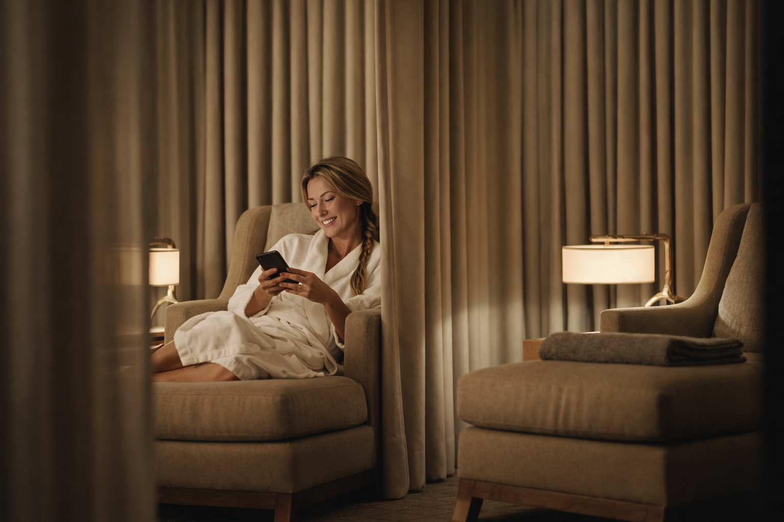 Agente de voz con IA para centros de wellness y spas gestionando reservas
